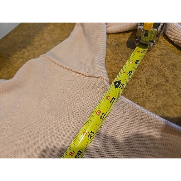 Van Heusen Womens Light Pink Sweater Pullover Long Sleeve Thin Knit  Size L Lady - Picture 6 of 16